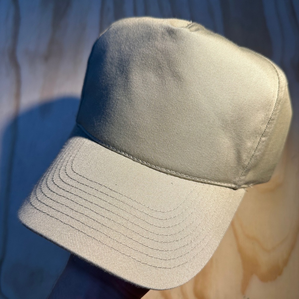 OTTO 37-077 Tan Blank Snapback Hat 5 Panel Baseball Cap OSFM Unisex New